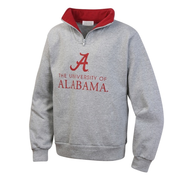 University of Alabama Boys Zip Neck Sweater